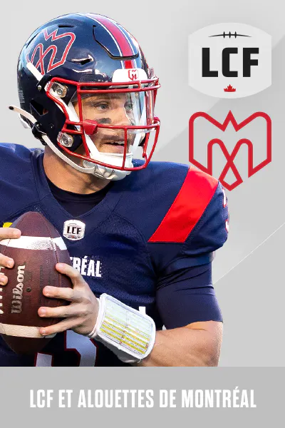 football player with LCF logo