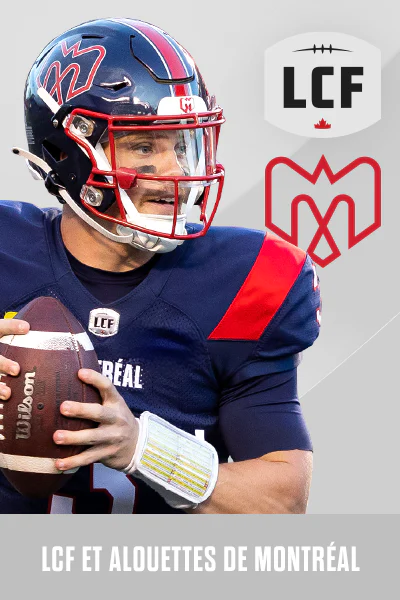 football player with LCF logo