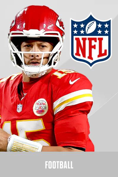 Football player with NFL logo