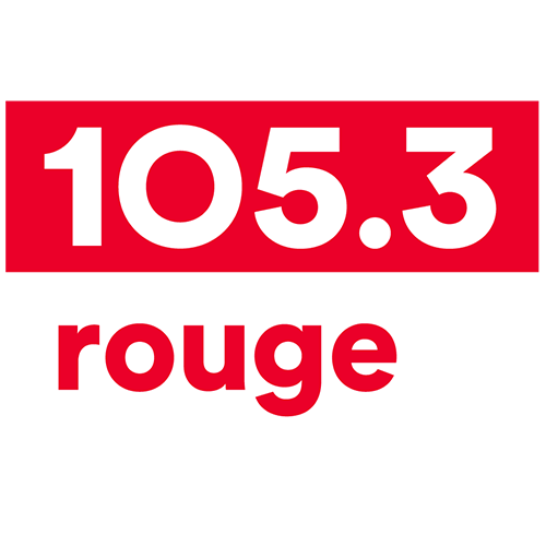 Rouge fm 105,3 Drummondville logo