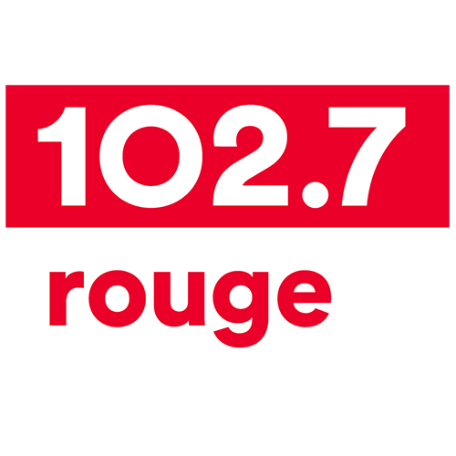 Rouge fm 102.7 Estrie logo