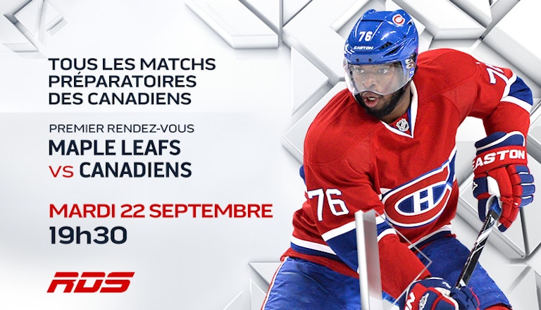 RDS diffuse tous les matchs préparatoires des Canadiens de Montréal - Bell Media