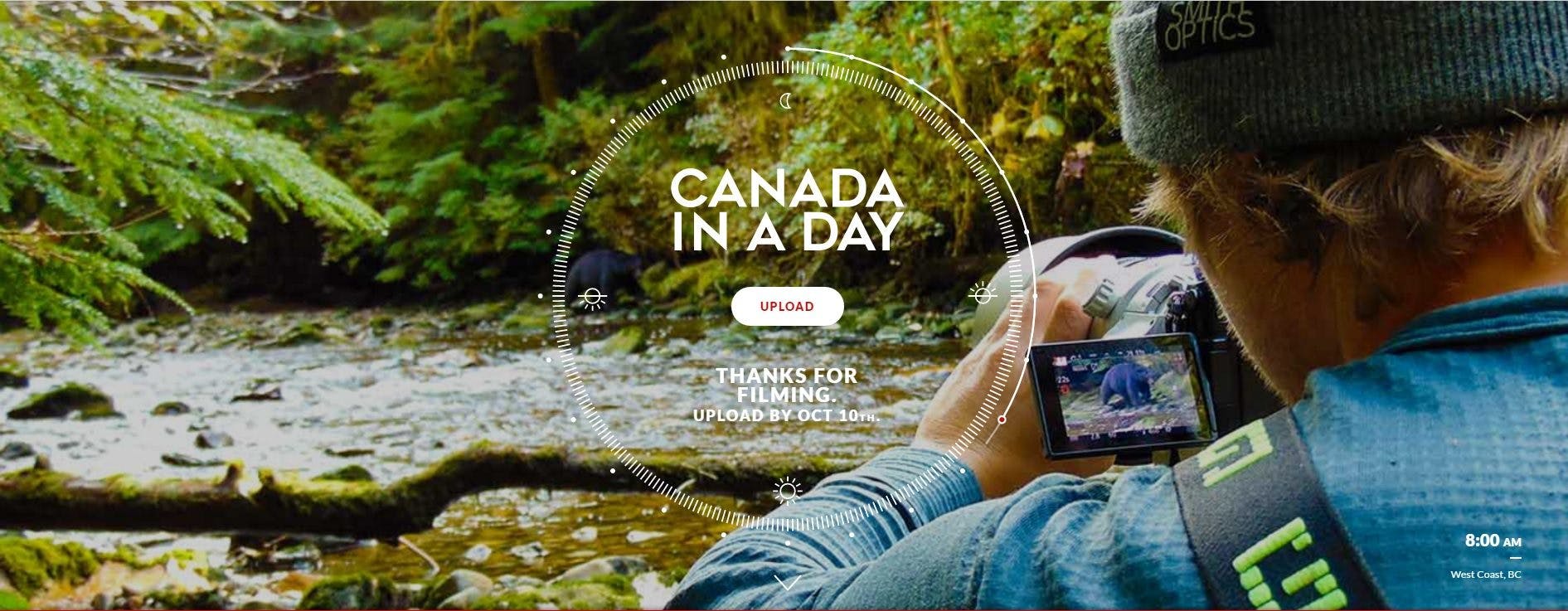 Image for the Thank You Canada! CTV’s CANADA IN A DAY Surpasses 11,500 Video Submissions Ahead of October 10 Upload Deadline press release