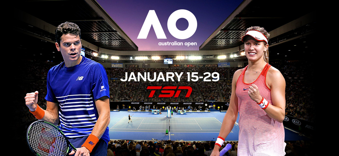 TSN Serves Up the Tennis Seasons First Major Championship with 220+ Hours of Live AUSTRALIAN OPEN Coverage, Beginning this Sunday (January 15)