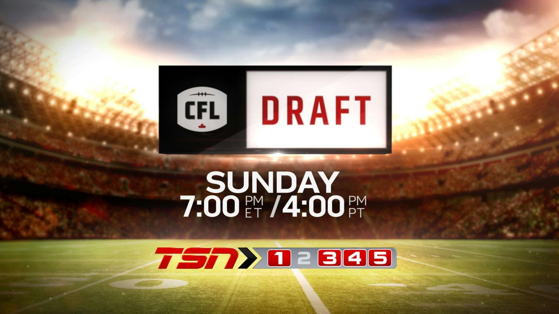 Image for the TSN Hosts Complete Live Coverage of the 2017 CFL DRAFT, this Sunday, May 7 at 7 p.m. ET press release