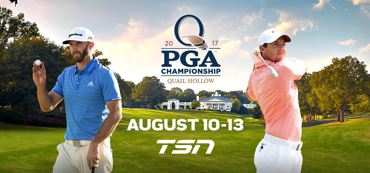TSN Delivers Comprehensive Live Coverage of Every Round of the 99th PGA CHAMPIONSHIP, Beginning Tomorrow, August 10