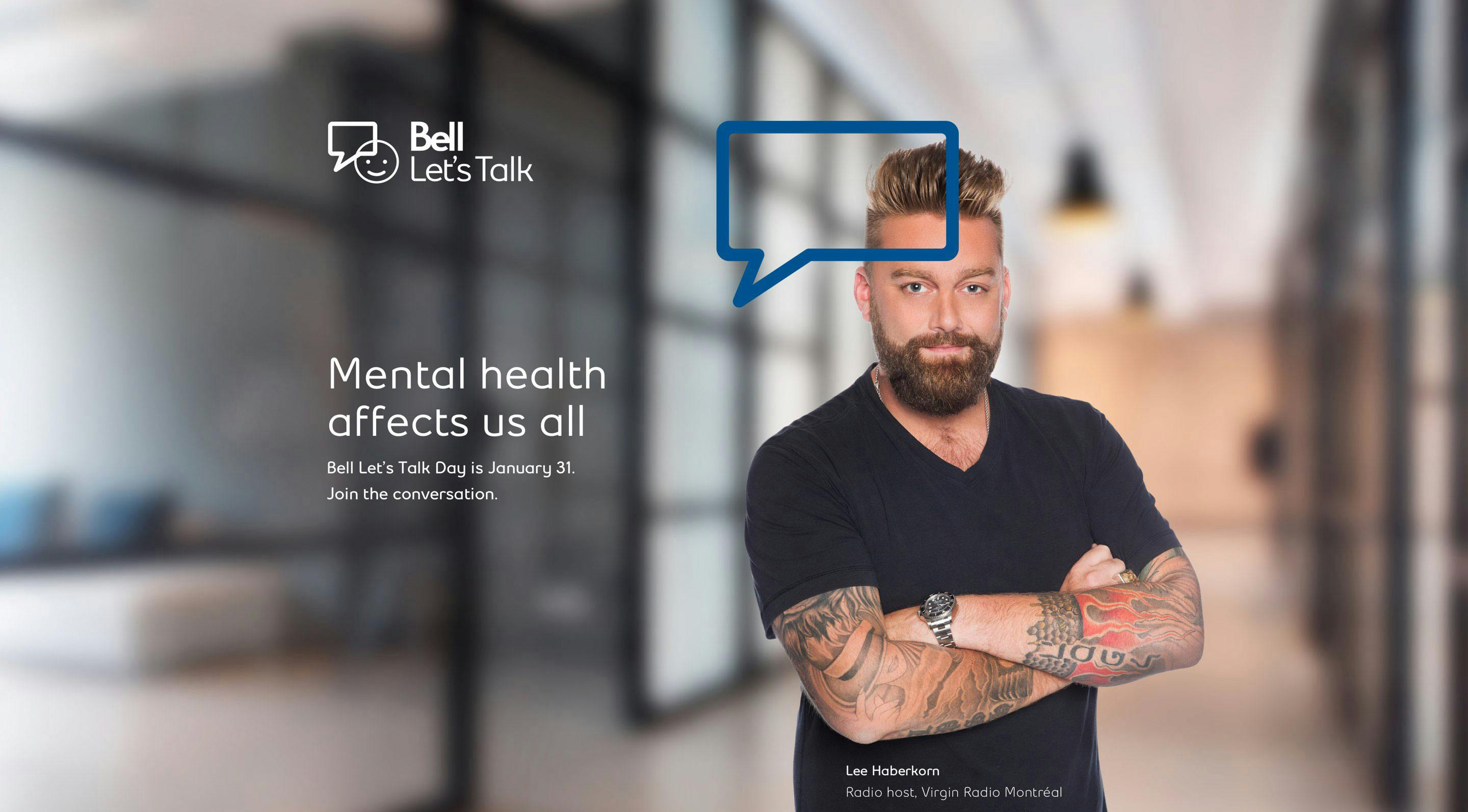 Image for the It’s Bell Let’s Talk Day! Get engaged to help end the stigma around mental illness and drive Bell’s mental health donations too press release