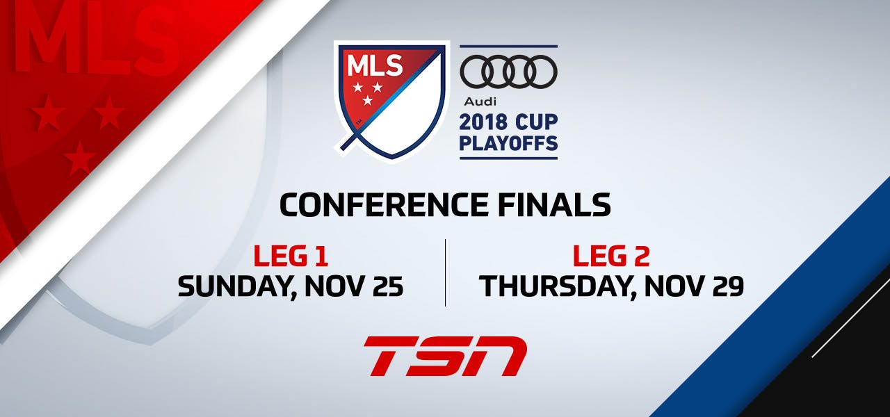 Image for the MLS CUP PLAYOFFS Conference Finals Kickoff with Exclusive Live Coverage on TSN, this Sunday (Nov. 25) press release