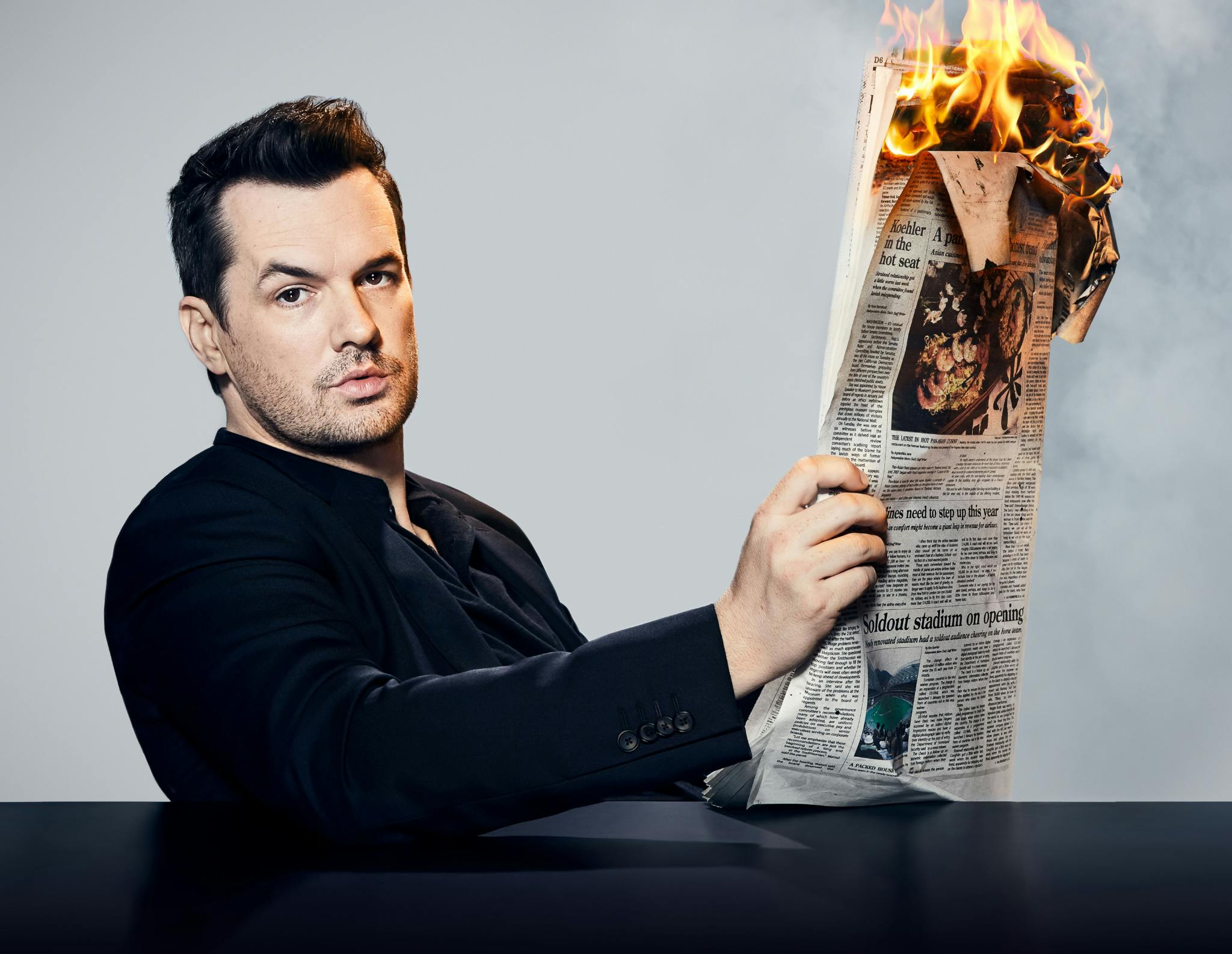 Image for the This Just In: THE JIM JEFFERIES SHOW GOES GLOBAL! THE INTREPID LATE NIGHT HOST TRAVELS TO SOUTH KOREA, JAPAN, SINGAPORE, HONG KONG, THAILAND, AUSTRALIA AND SOUTH AFRICA THIS SEASON WHICH PREMIERES TUESDAY, MARCH 19 AT 10:30 P.M. ET press release