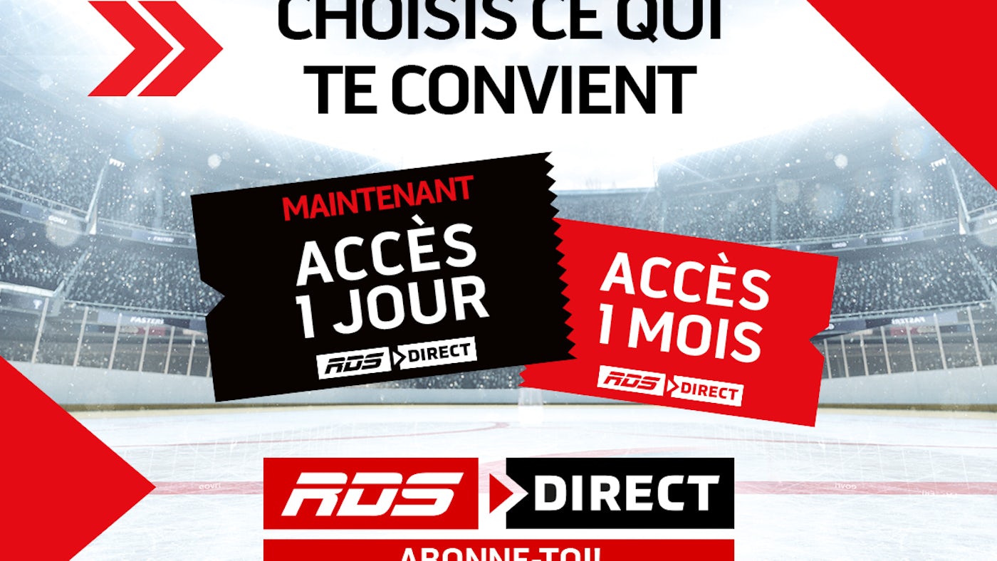 Image en vedette de l'article RDS Direct et TSN Direct : l’ACCÈS 1 JOUR à 4,99$ maintenant disponible !
