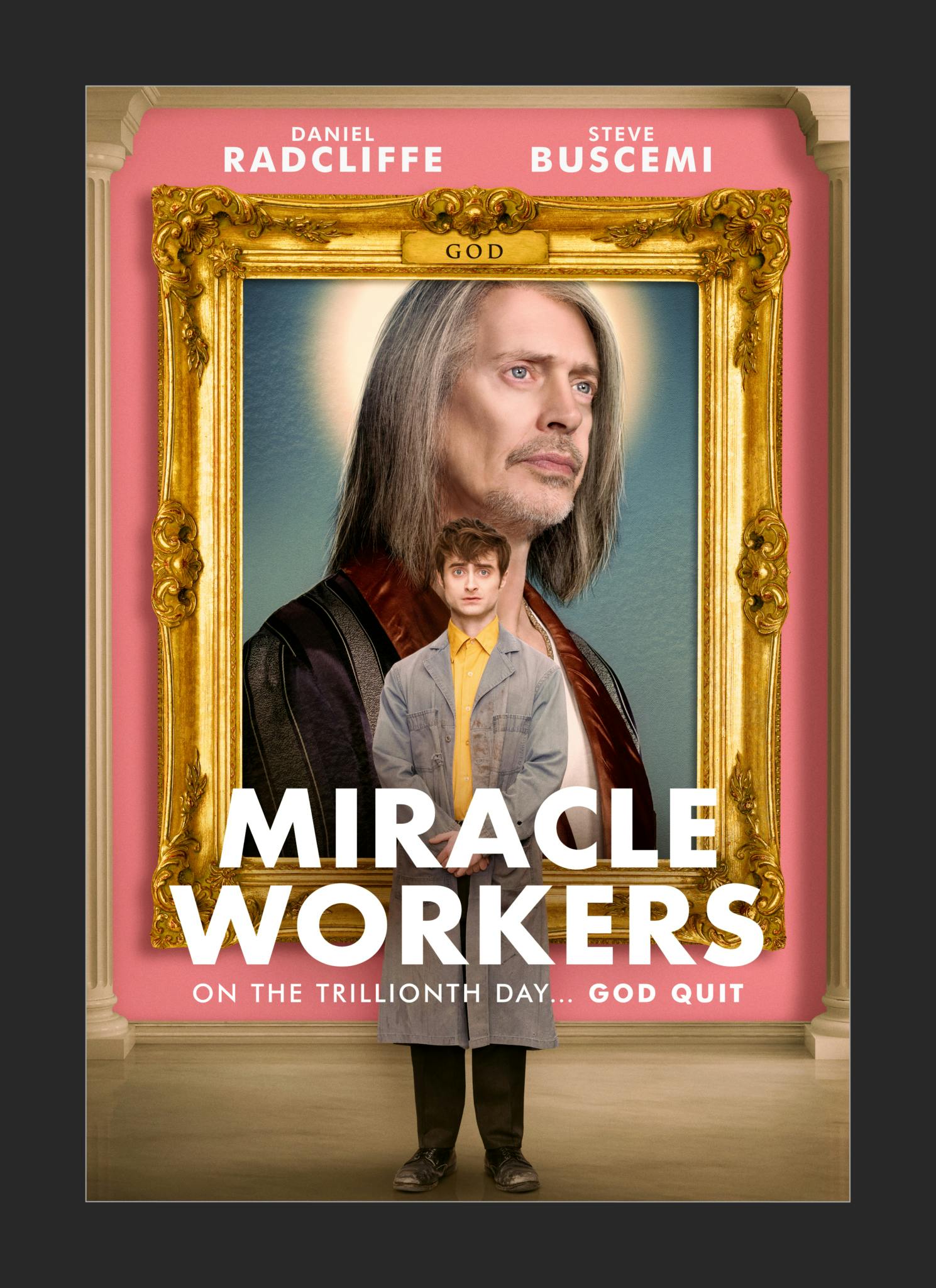 Image for the CTV Comedy Channel’s Earth-shattering new series MIRACLE WORKERS debuts January 9 press release