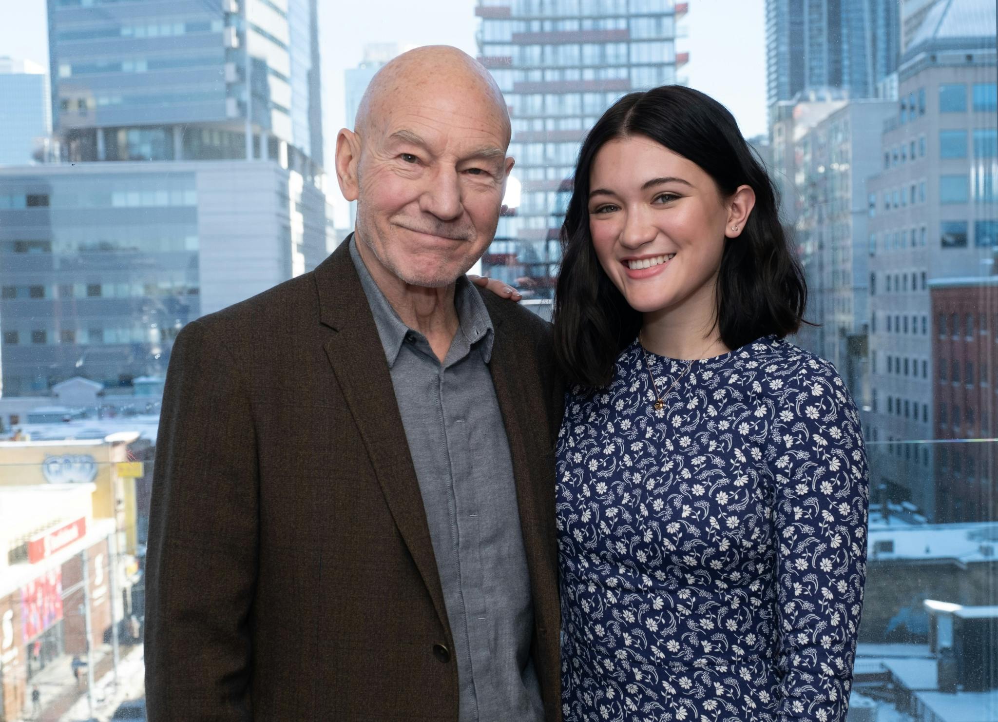 Image for the Sir Patrick Stewart and Isa Briones Pump Up Bell Media Studios for the Highly Anticipated Debut of STAR TREK: PICARD press release