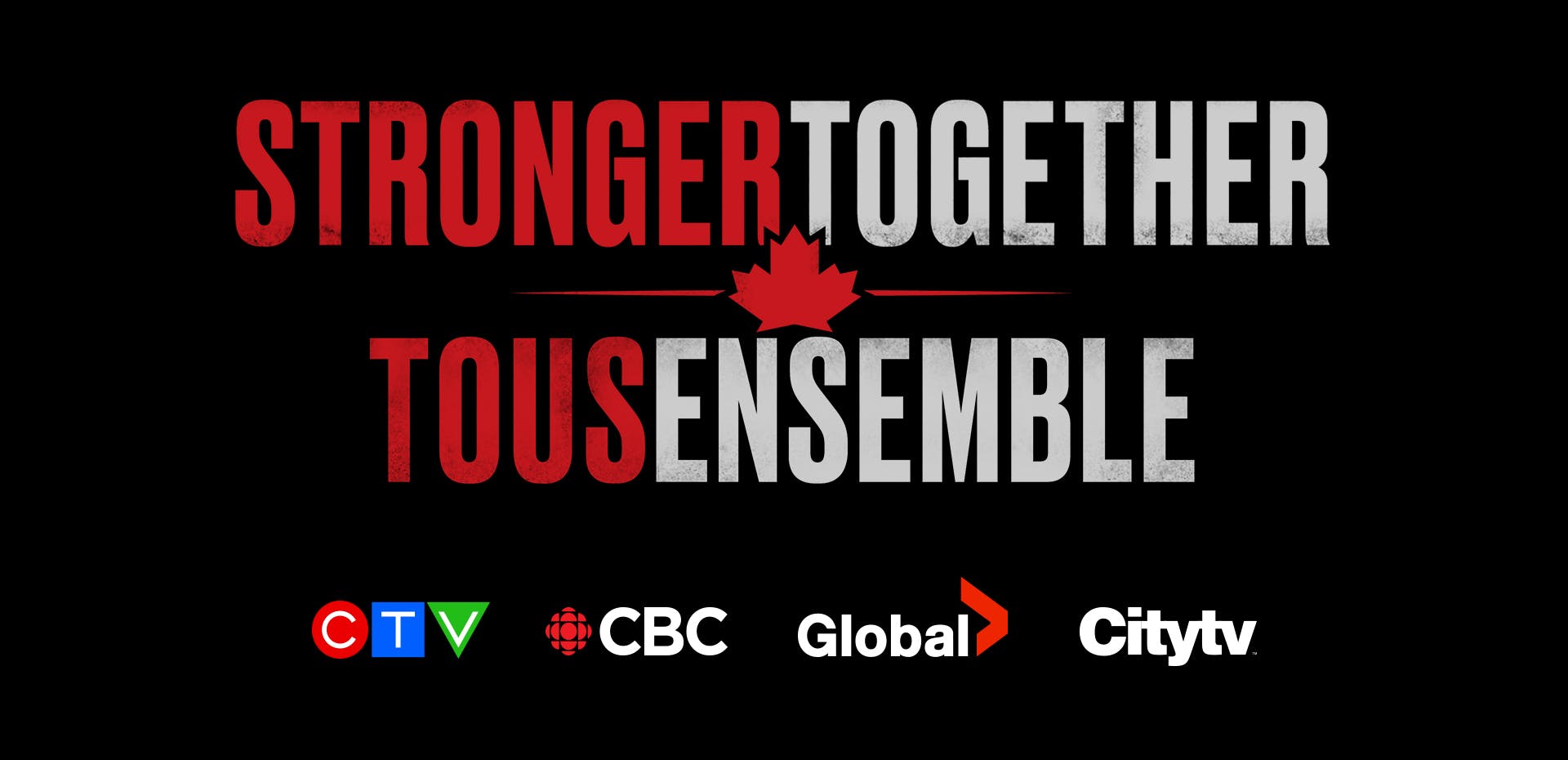 Image for the Canada’s Major Broadcasters Unite to Support Frontline Workers with All-Canadian, Star-Studded Special STRONGER TOGETHER, TOUS ENSEMBLE, April 26 press release