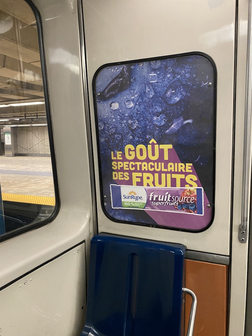 Metro car poster - Sunrype Ad