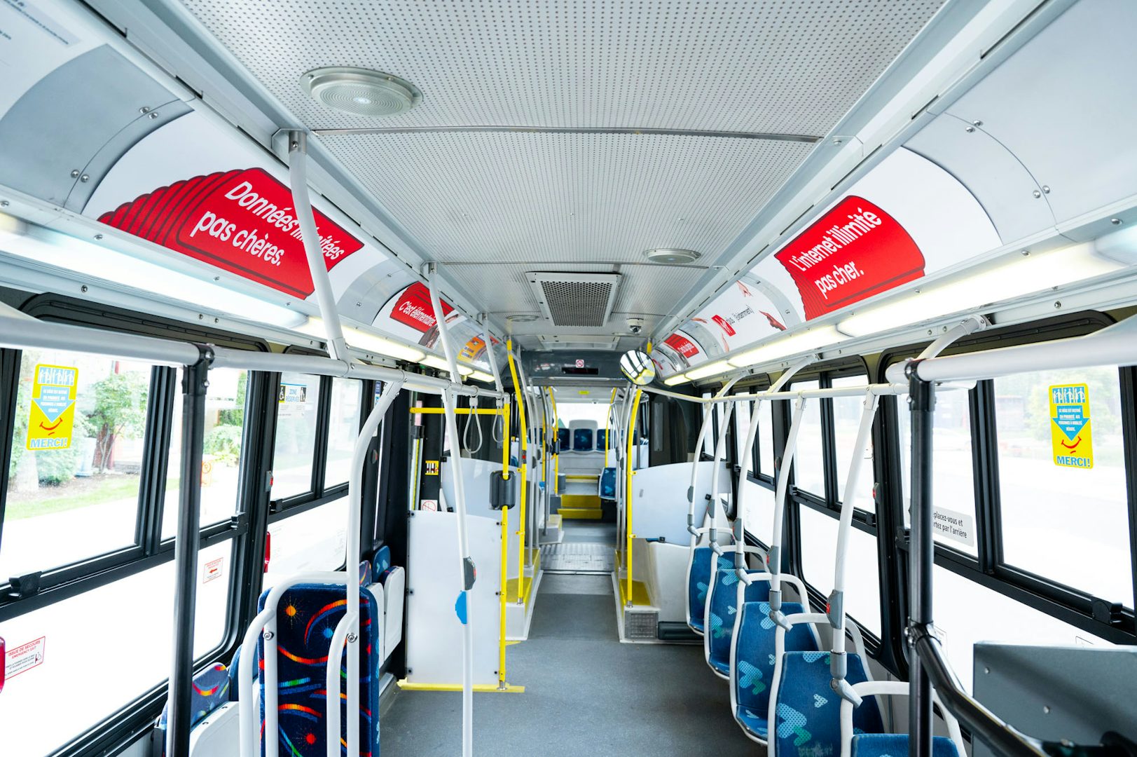 Bus interior - Virgin Ad