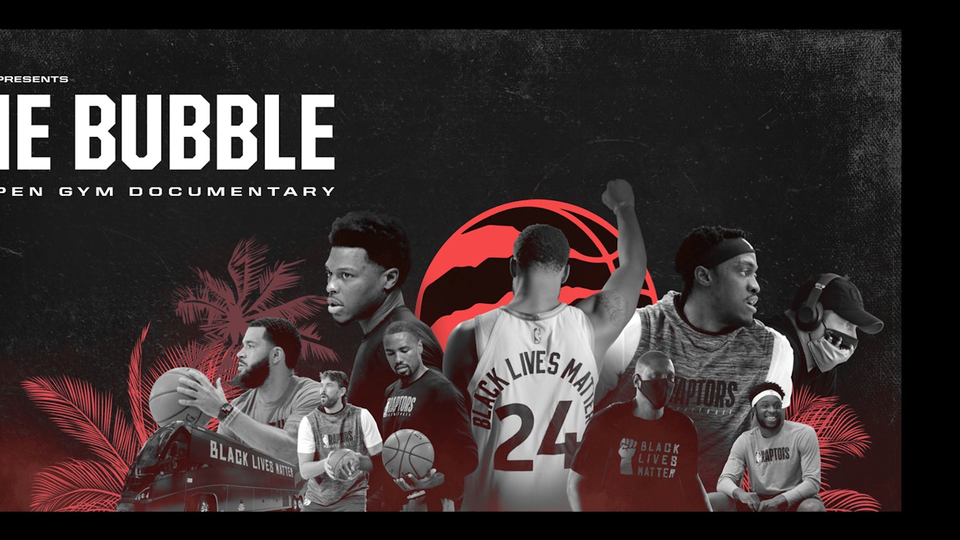 Image for the Toronto Raptors and Bell Present THE BUBBLE: AN OPEN GYM DOCUMENTARY, Taking Viewers Behind the Scenes of the NBA Orlando Bubble, Dec. 9 and 16 on TSN press release