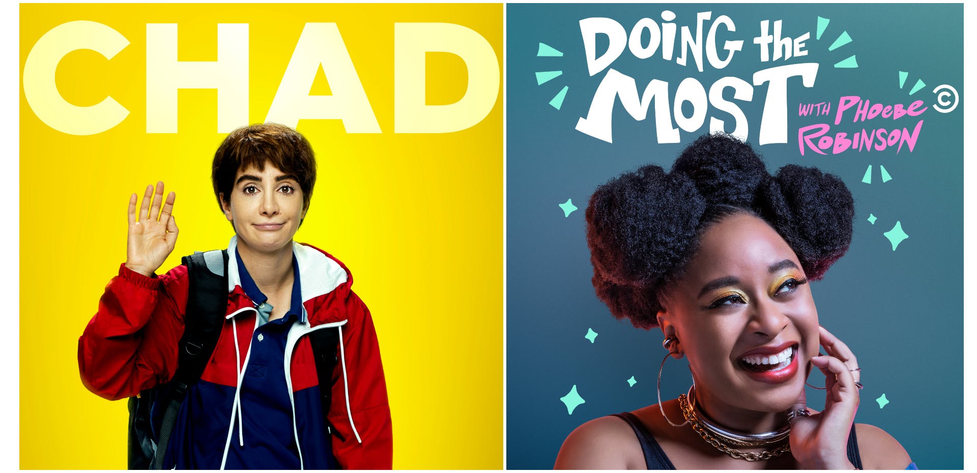 Image for the April’s a Joke on CTV Comedy Channel With Fresh New Series CHAD and DOING THE MOST WITH PHOEBE ROBINSON press release