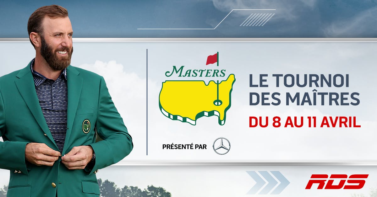 Image en vedette de l'article RDS présente le TOURNOI DES MAÎTRES du 8 au 11 avril