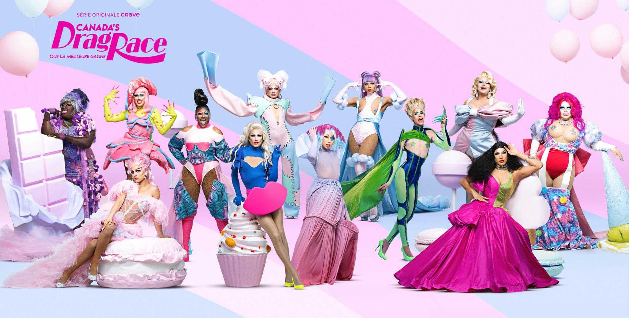 Image en vedette de l'article CANADA’S DRAG RACE : QUE LA MEILLEURE GAGNE est de retour pour une deuxième saison avec sept partenaires