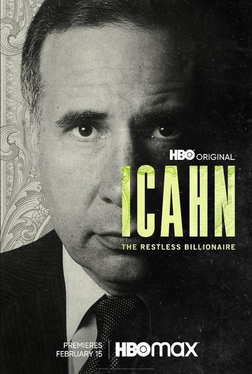 Image for the This Just In: HBO Documentary ICAHN: THE RESTLESS BILLIONAIRE Debuts February 15 press release