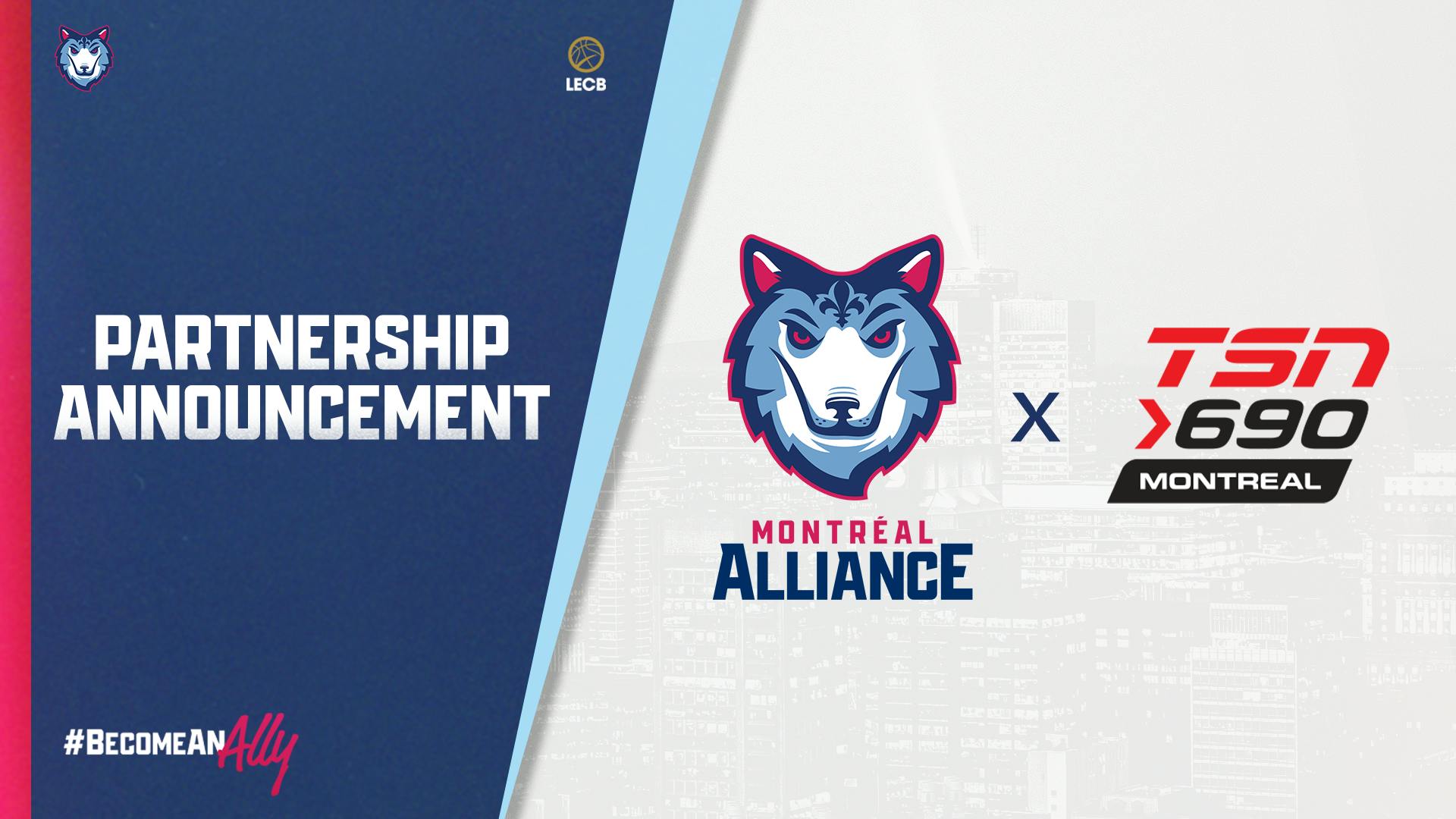 Image for the MONTRÉAL ALLIANCE PARTNERS WITH TSN 690 FOR BROADCAST OF HOME AND AWAY GAMES press release