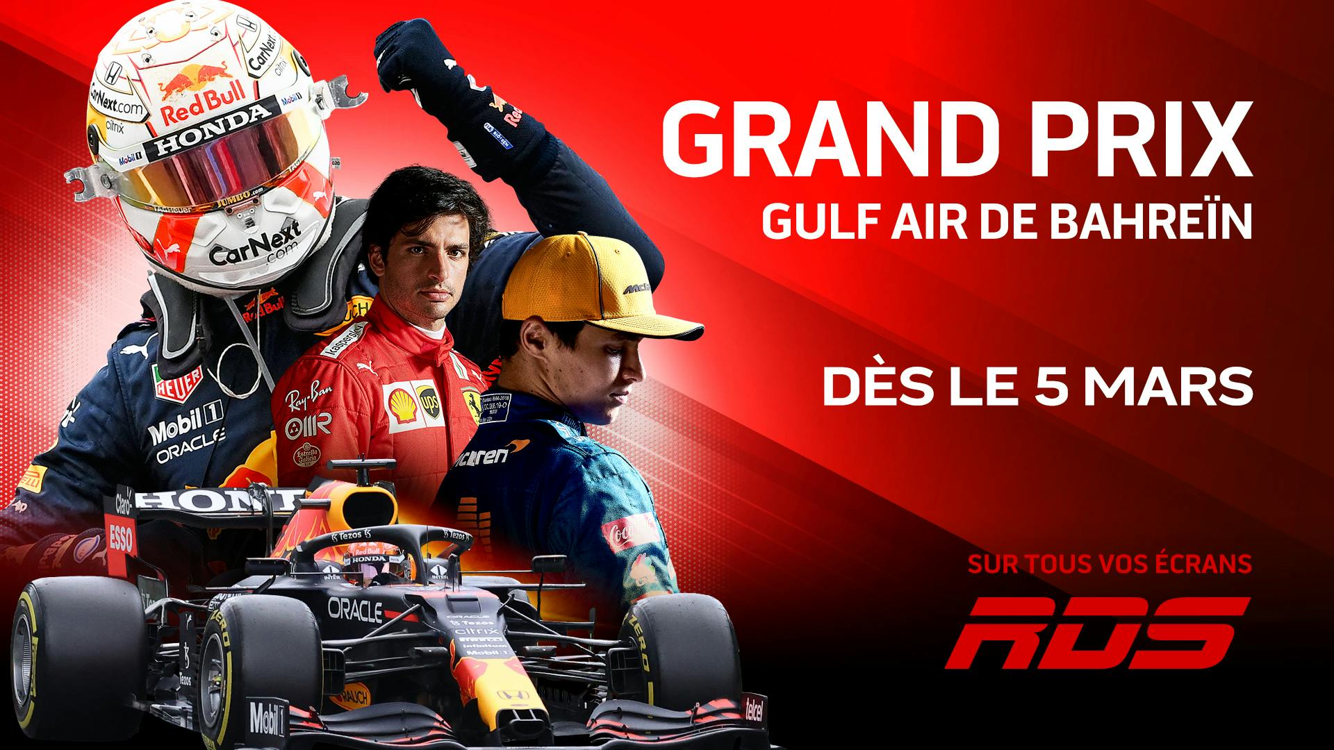 Image en vedette de l'article RDS sur la ligne de départ de tous les GRANDS PRIX DE FORMULE 1MD de la saison 2023