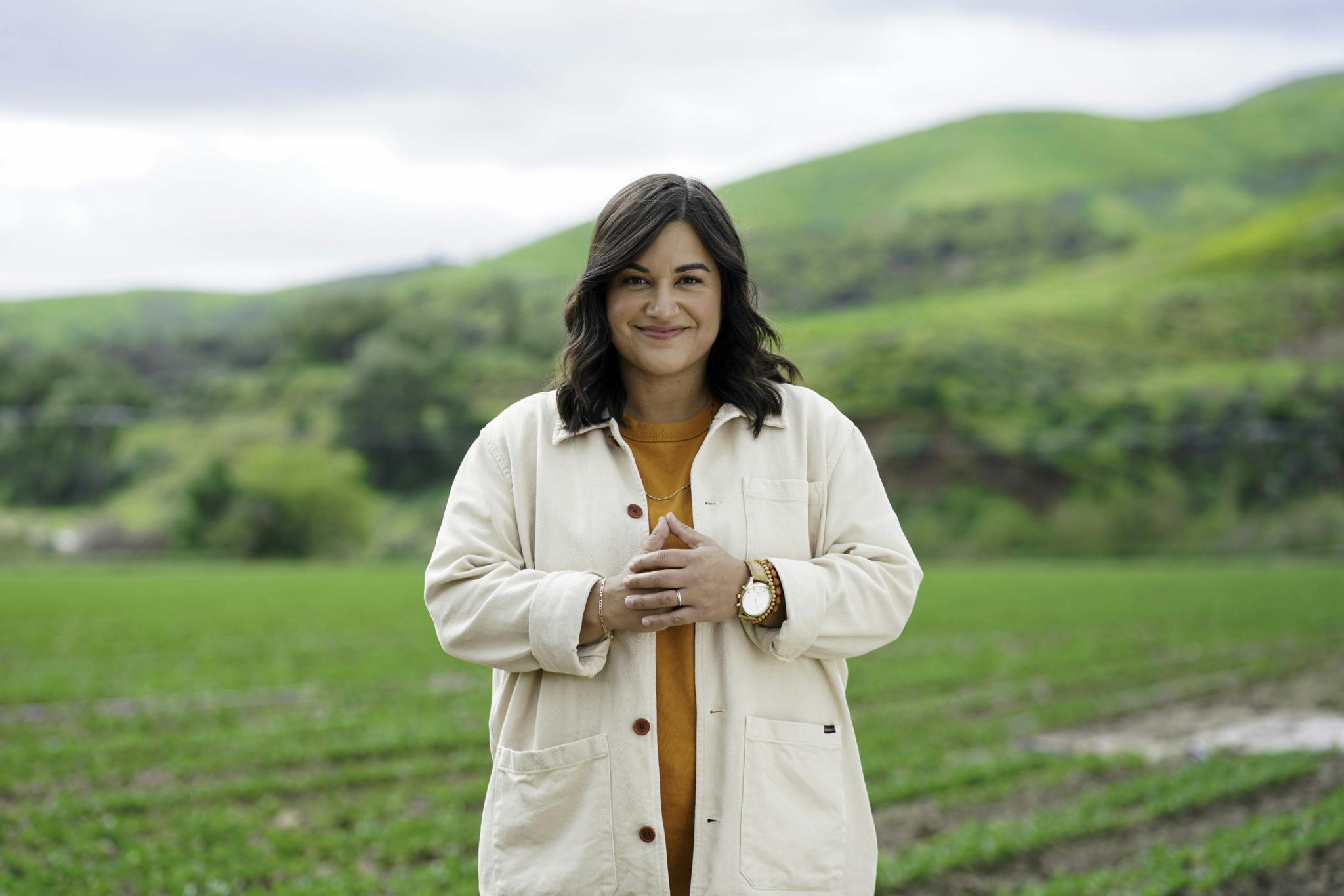 Image of the Sabrina Jalees, the host of CTV's new show FARMING FOR LOVE.