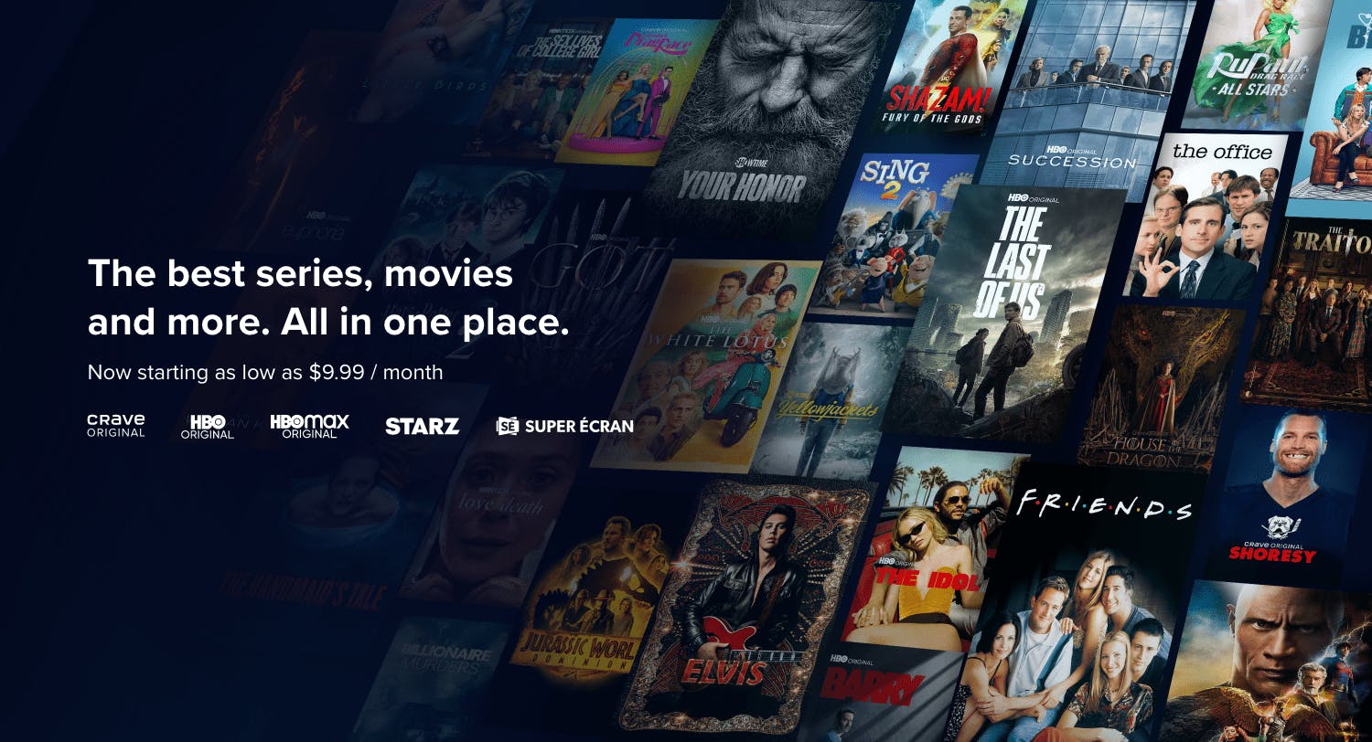 Image for the Ad-Supported Tiers Now Available on Crave press release