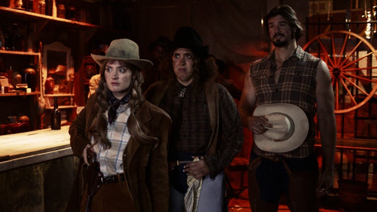 Cast of Crave's THE DESSERT dressed as cowboys in Episode 2