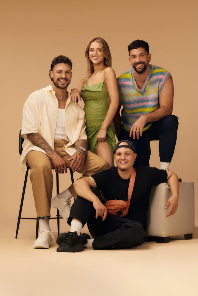 Alicia, Fred, Félix-Antoine et Fouki forment la famille d'OD Andalousie