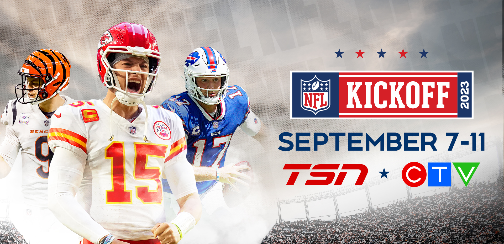 NFL Lives Here TSN and CTV Deliver Wall-to-Wall Coverage of the 2023 NFL Season, Kicking Off September 7