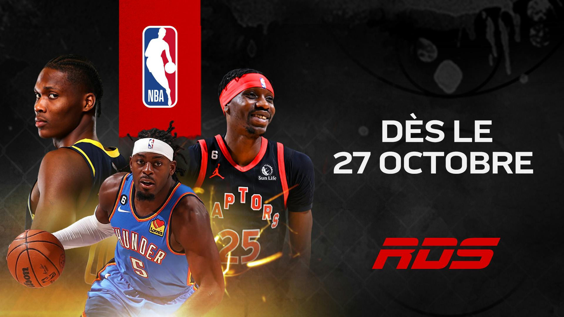 Image en vedette de l'article RDS présente 22 matchs des Raptors de Toronto dès le vendredi 27 octobre