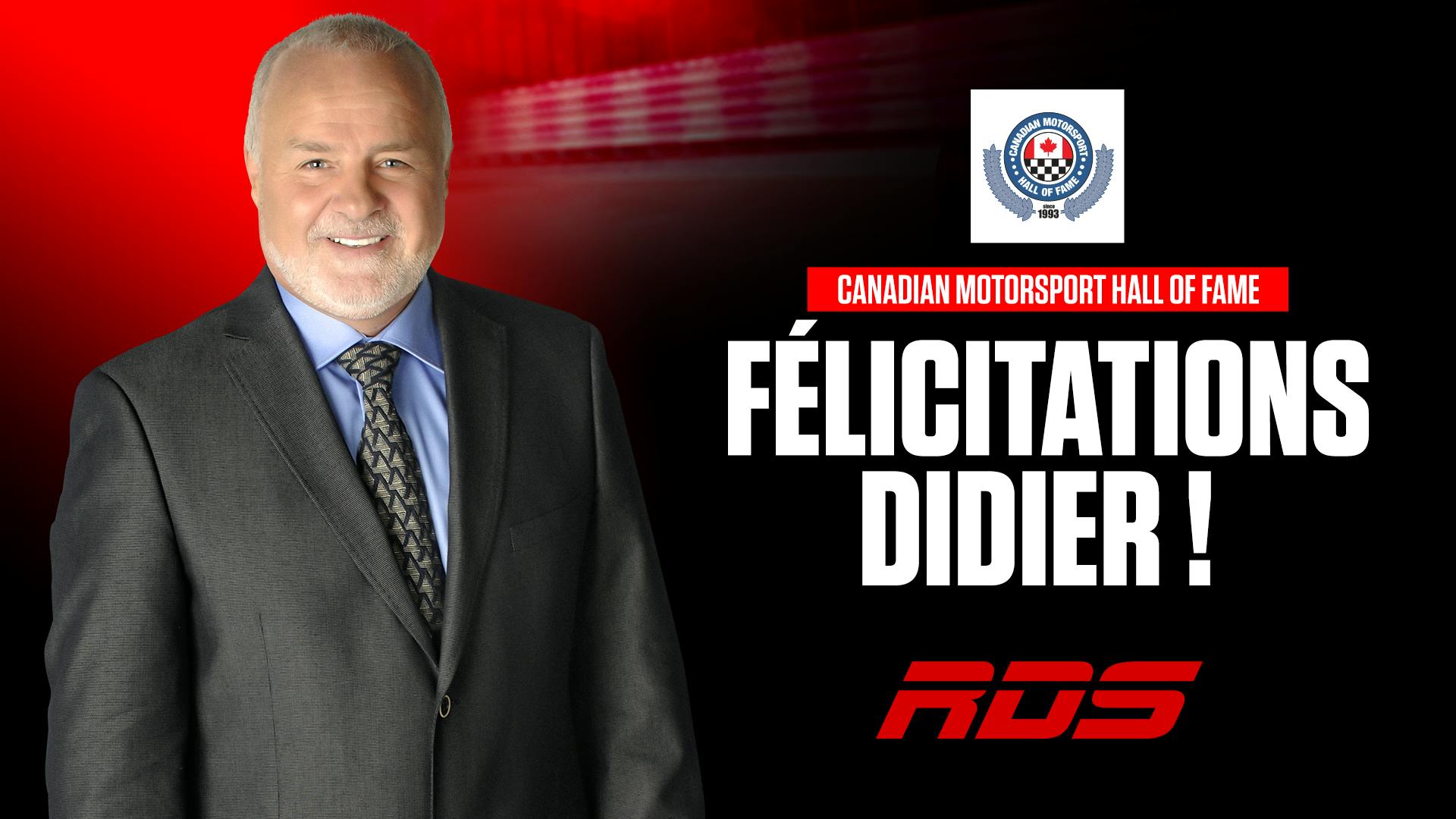Image en vedette de l'article RDS félicite Didier Schraenen pour son intronisation au Temple de la renommée du sport automobile canadien