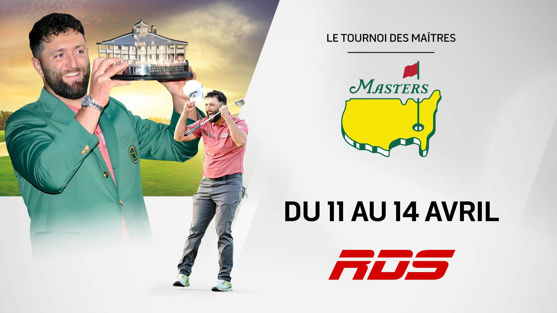 Image en vedette de l'article RDS présente le TOURNOI DES MAÎTRES du 11 au 14 avril