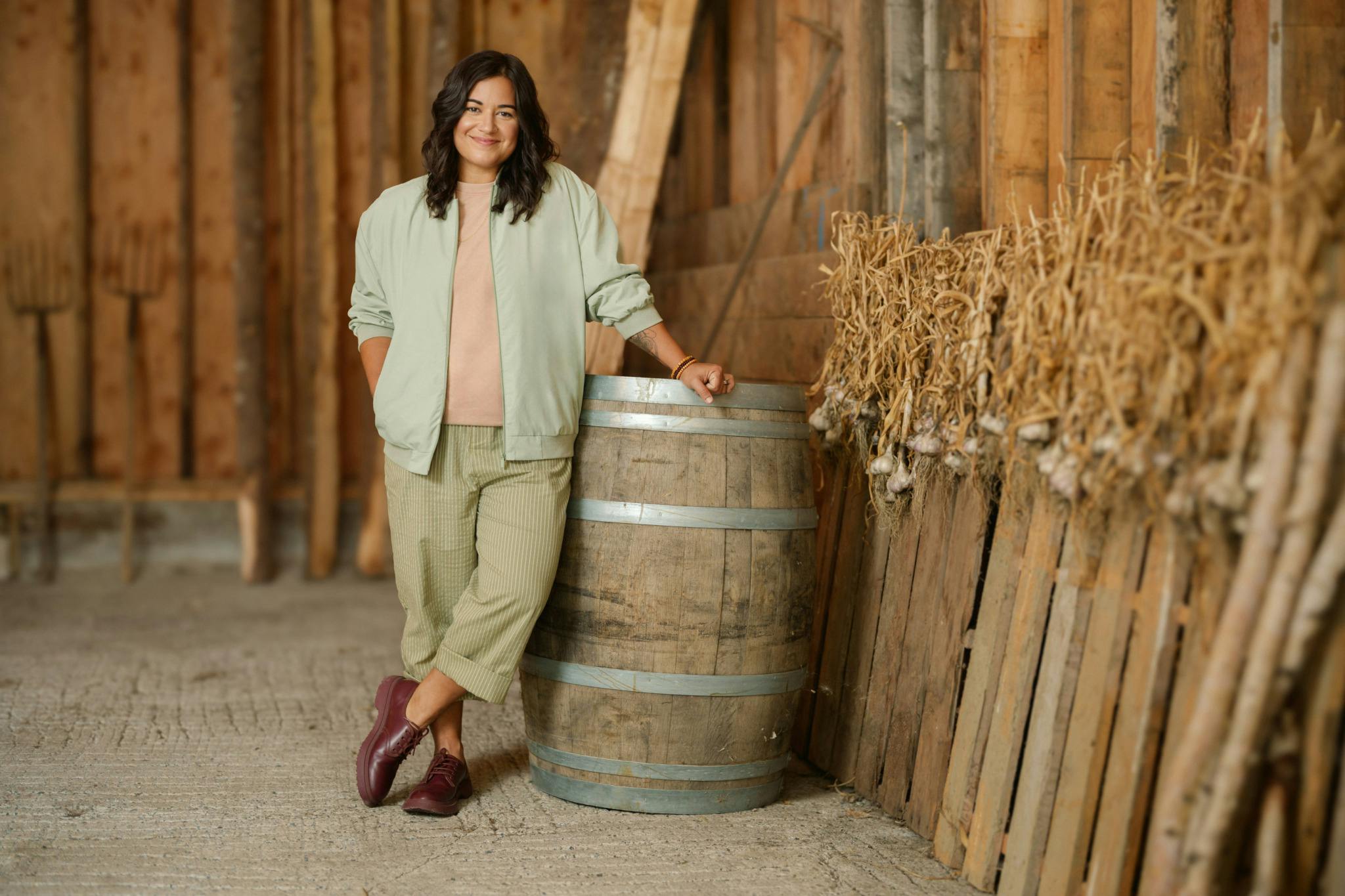 Image for the Host Sabrina Jalees Sets Up Season 2 of FARMING FOR LOVE: ‘It’s Like We’re on Our Second Date, and We’ve Had Martinis’ press release