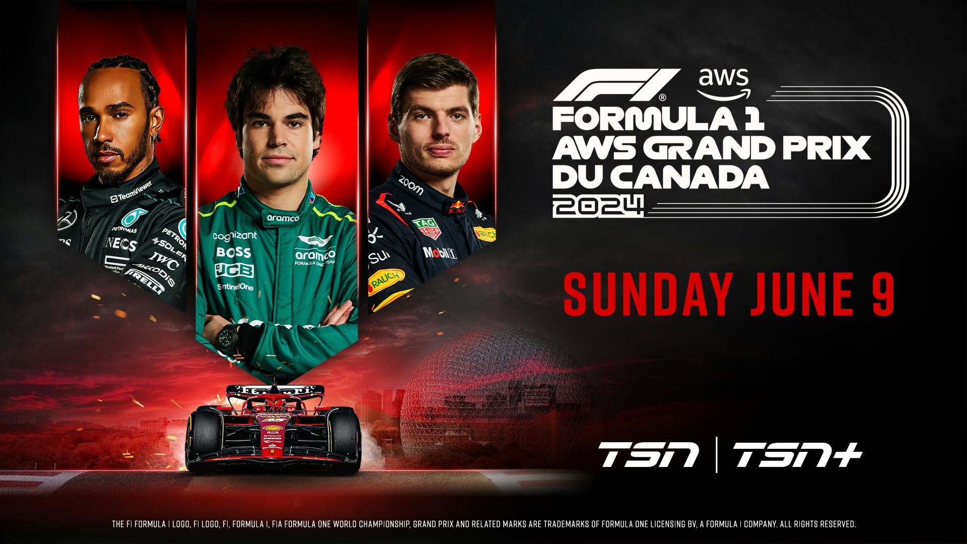 TSN F1 Canadian Grand Prix graphic