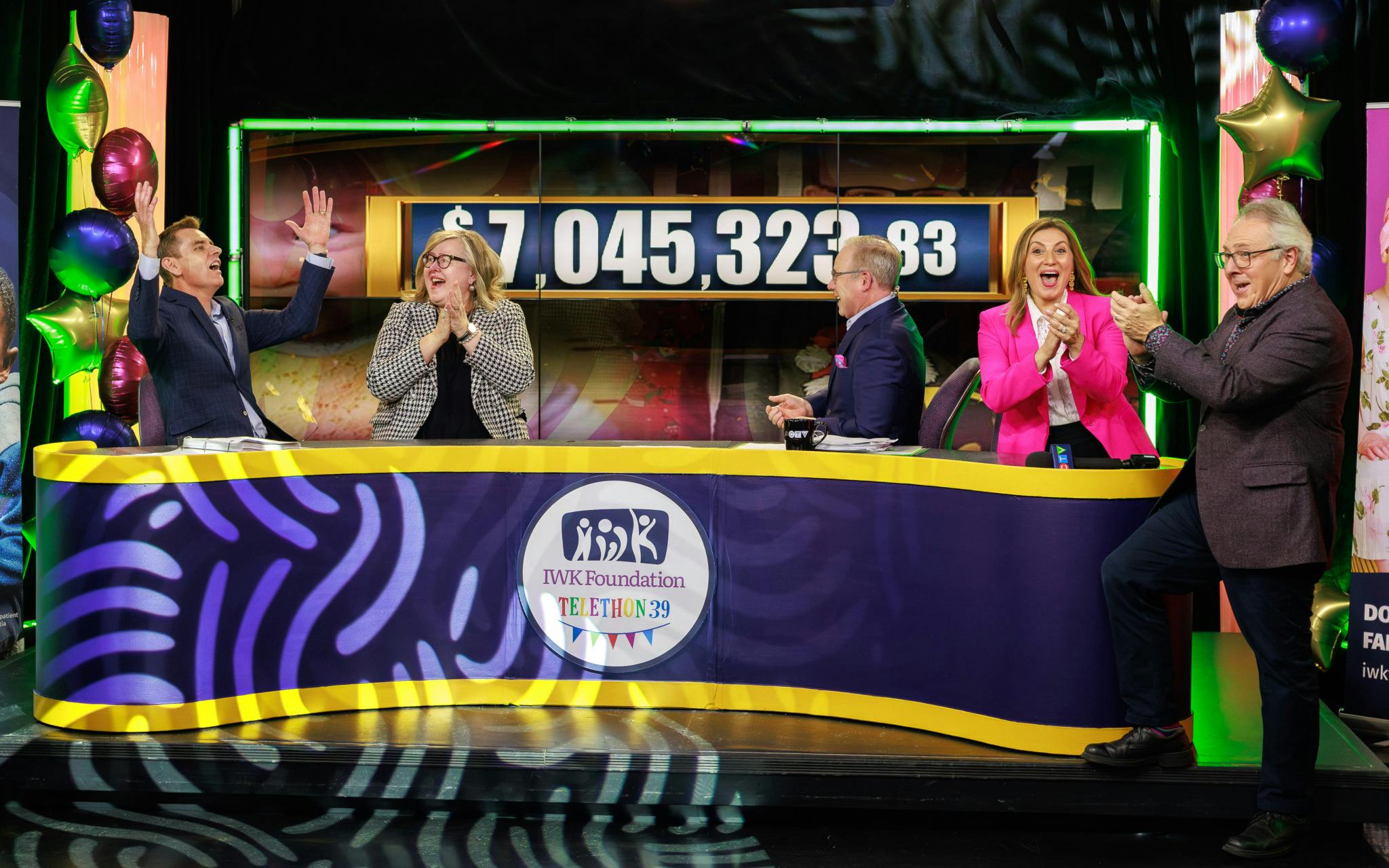 Hosts of 2023 IWK Telethon celebrating