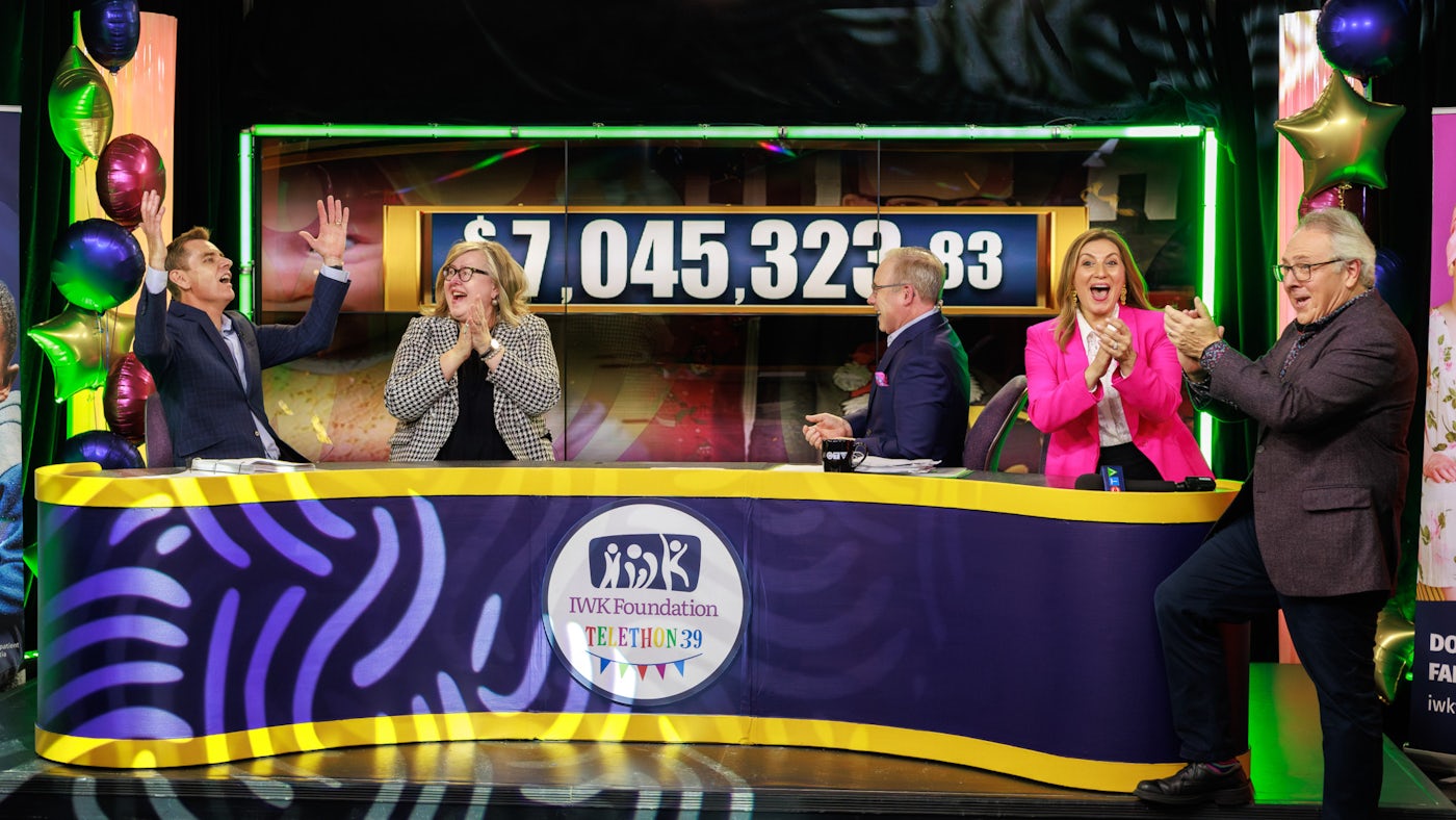 Hosts of 2023 IWK Telethon celebrating