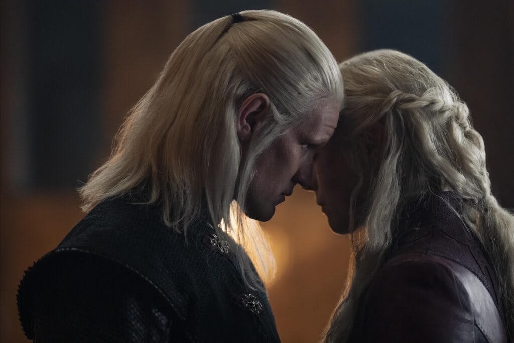 Daemon Targaryen and Rhaenyra Targaryen in House of The Dragon