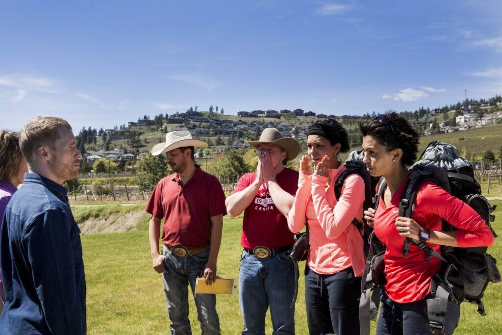 Jon Montogmery with Jamie & Pierre