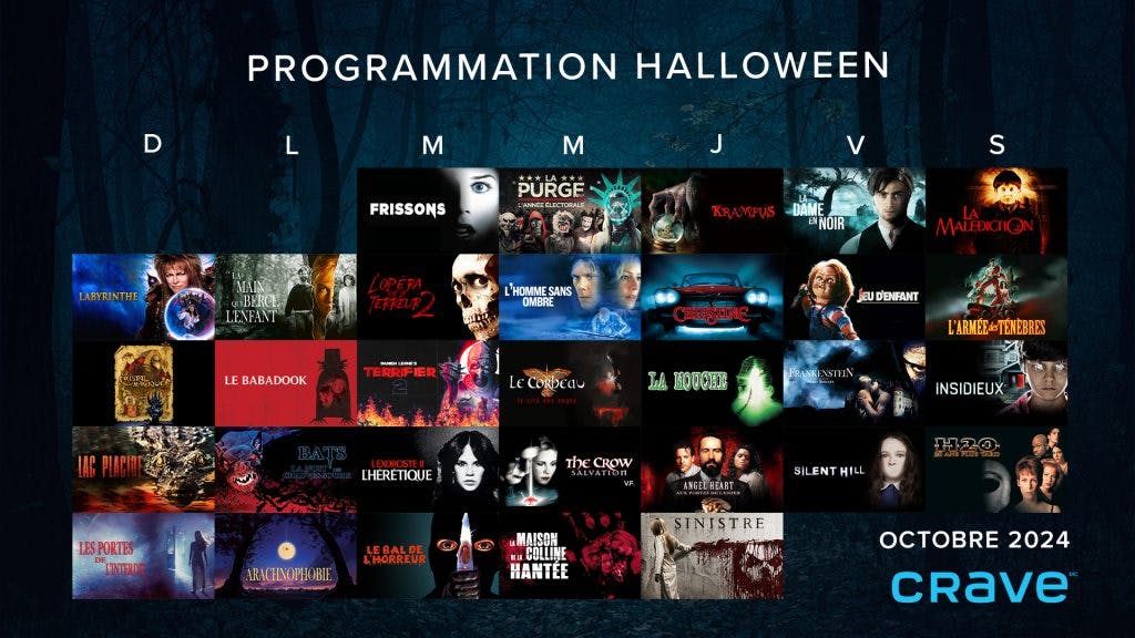 Grille des films d'Halloween