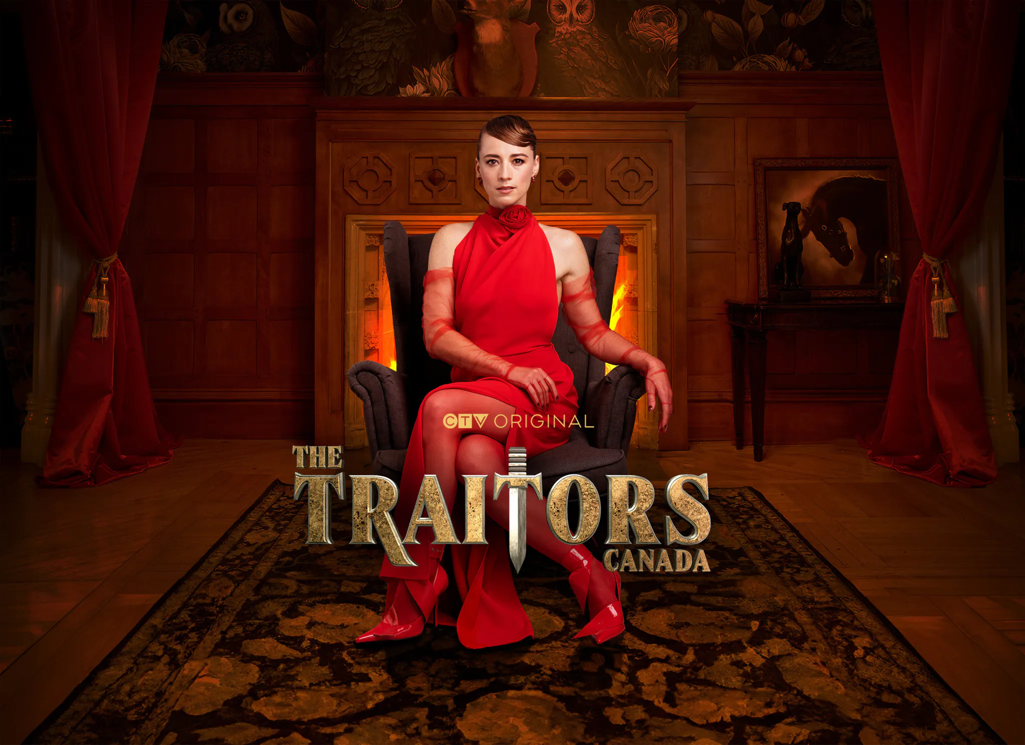 Image for the ‘I Can Talk To Them, But If They Talk To Me, I Don’t Respond’ – Karine Vanasse Loves Her Quirky Hosting Gig in Season 2 of THE TRAITORS CANADA press release