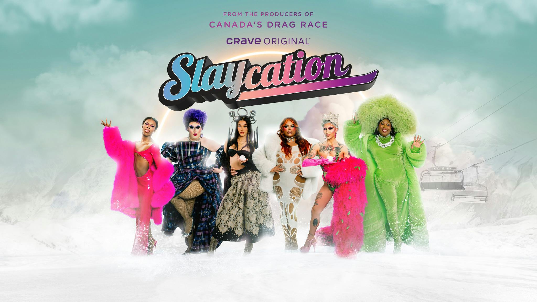 Image for the Hear Those Slay Bells Ringing! From the Drag Race Universe, SLAYCATION Premieres December 31 on Crave press release