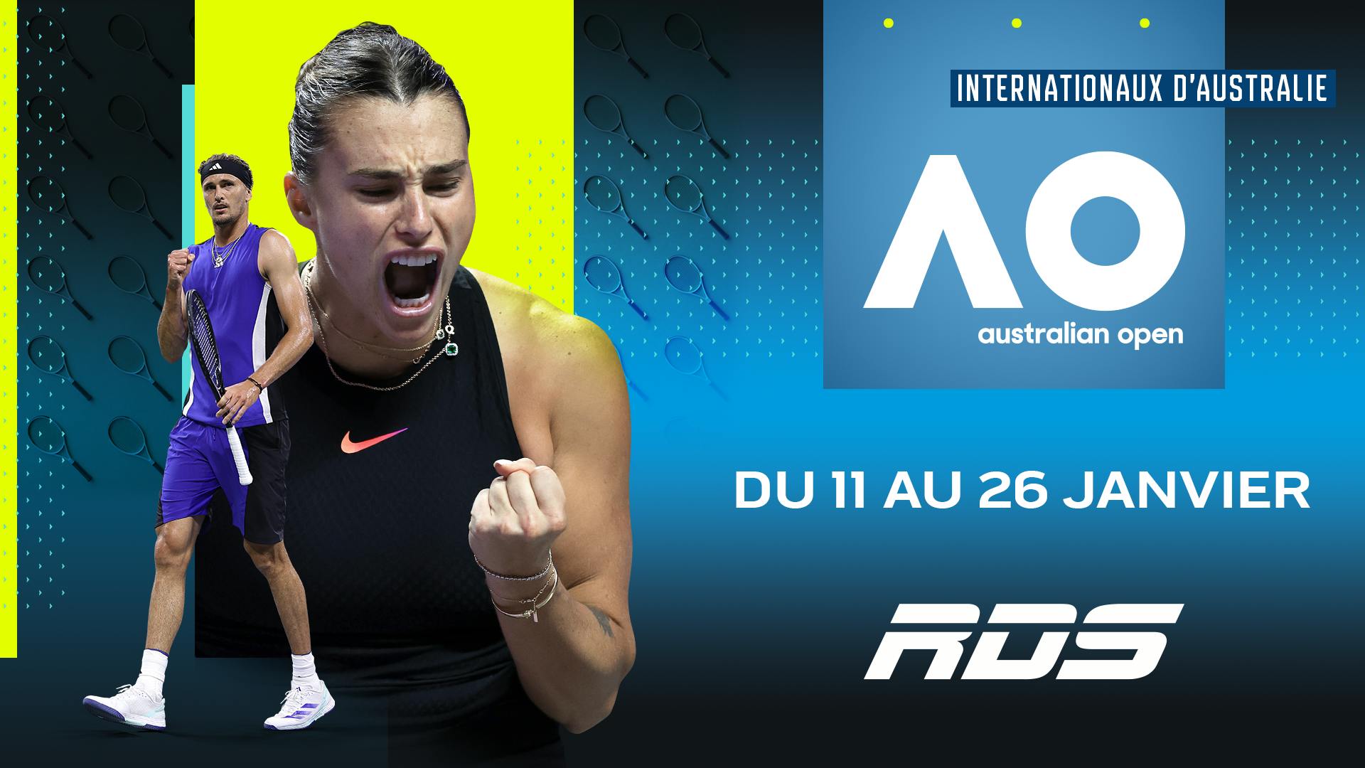 Image en vedette de l'article RDS présente les INTERNATIONAUX D’AUSTRALIE du 11 au 26 janvier