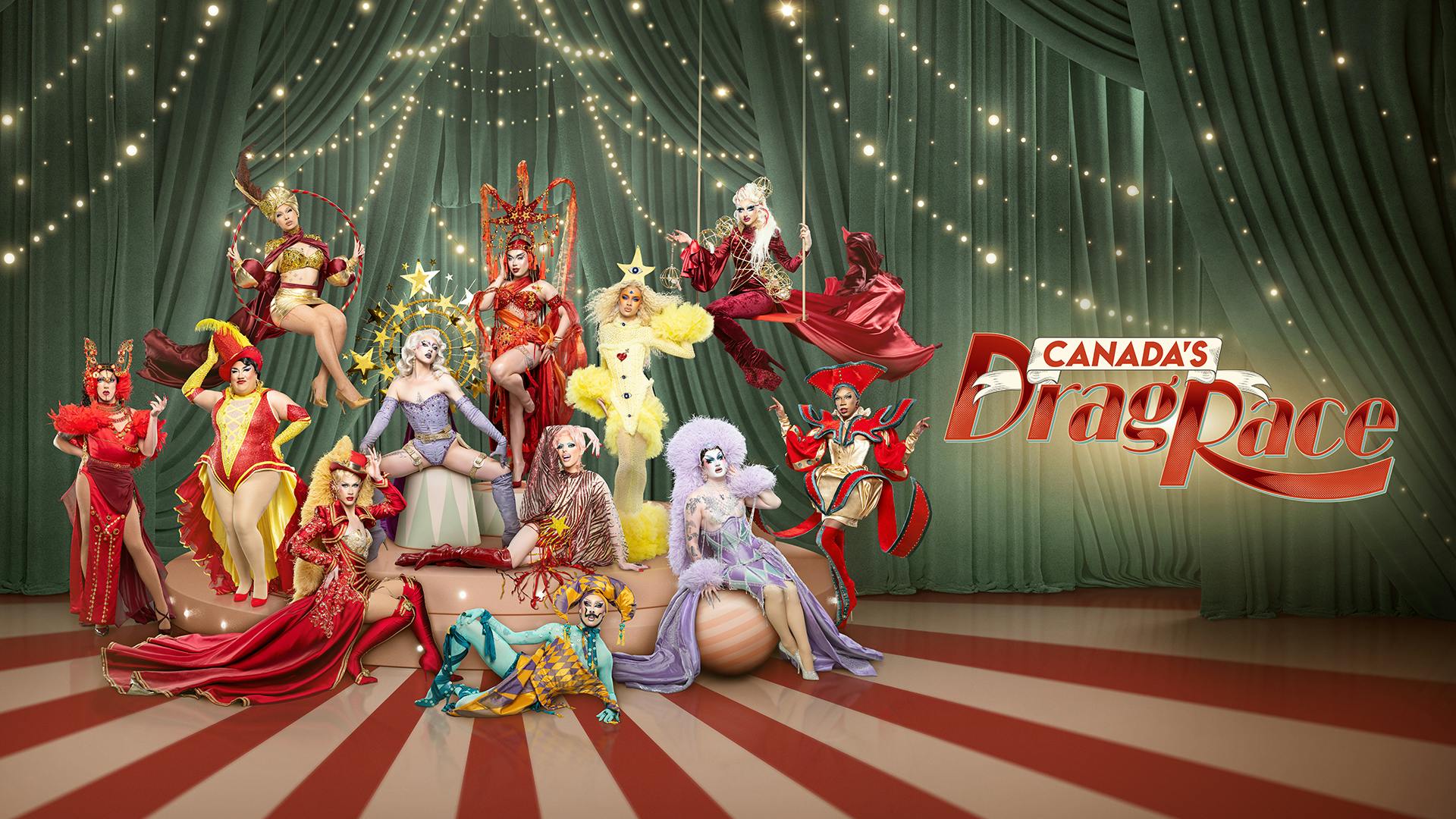 Image en vedette de l'article Approchez, approchez! L’identité des drag queens de la sixième saison de CANADA’S DRAG RACE : QUE LA MEILLEURE GAGNE est dévoilée