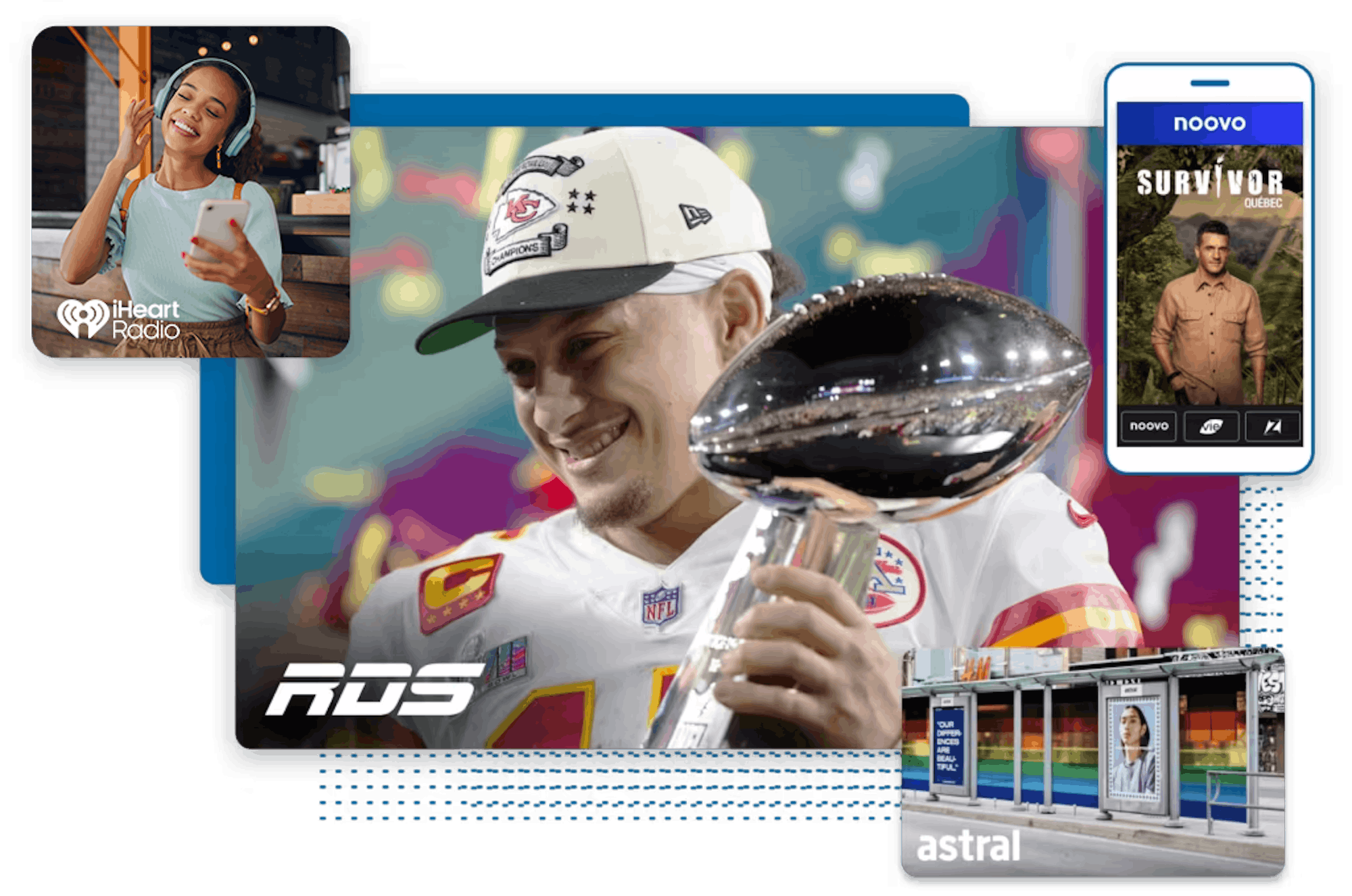 Joueur de football souriant avec un trophée dans les mains