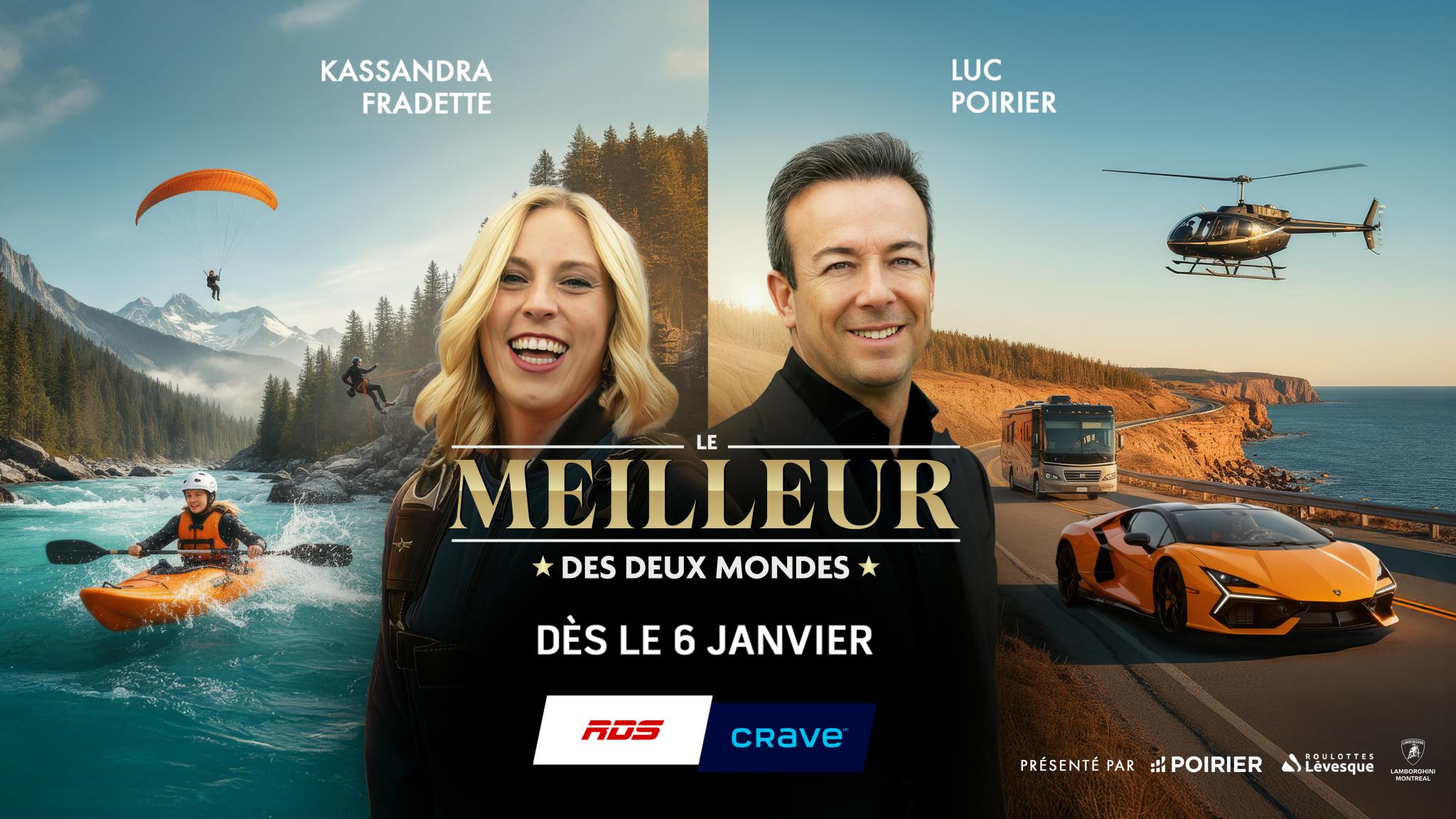 Image en vedette de l'article LE MEILLEUR DES DEUX MONDES | Kassandra Fradette et Luc Poirier parcourent le Canada à la recherche d’expériences immersives où l’aventure rencontre le luxe