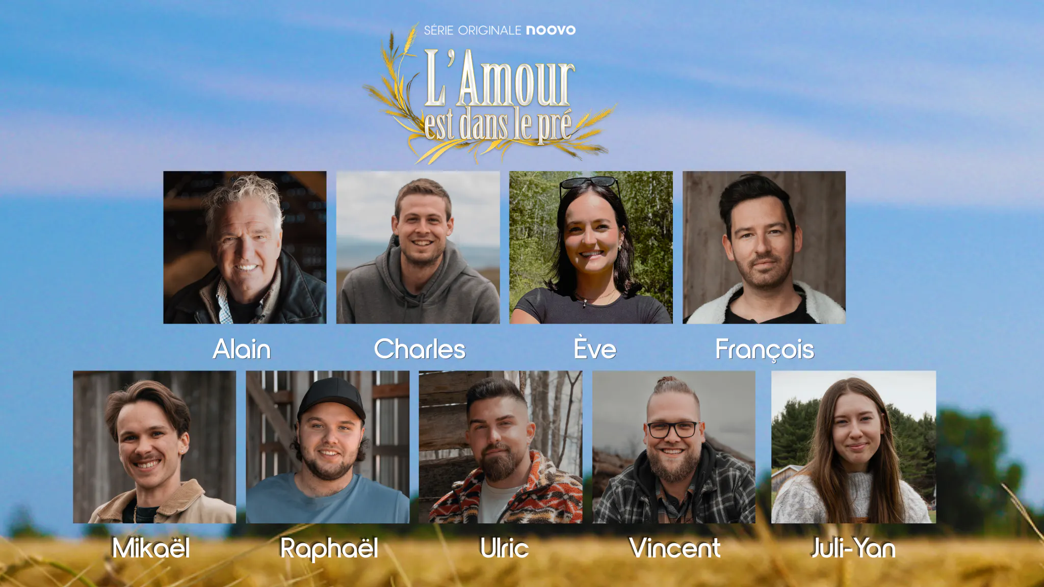 Image en vedette de l'article L’AMOUR EST DANS LE PRÉ présente la nouvelle cohorte d’agriculteurs et d’agricultrices prête à rencontrer l’âme sœur