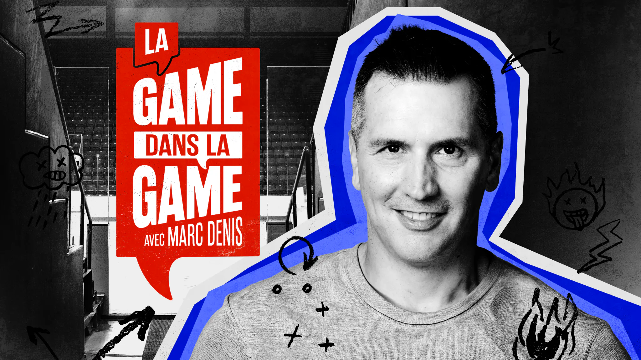 Image en vedette de l'article RDS et Crave lancent LA GAME DANS LA GAME, un nouveau balado animé par Marc Denis sur les sujets chauds et les coulisses du hockey