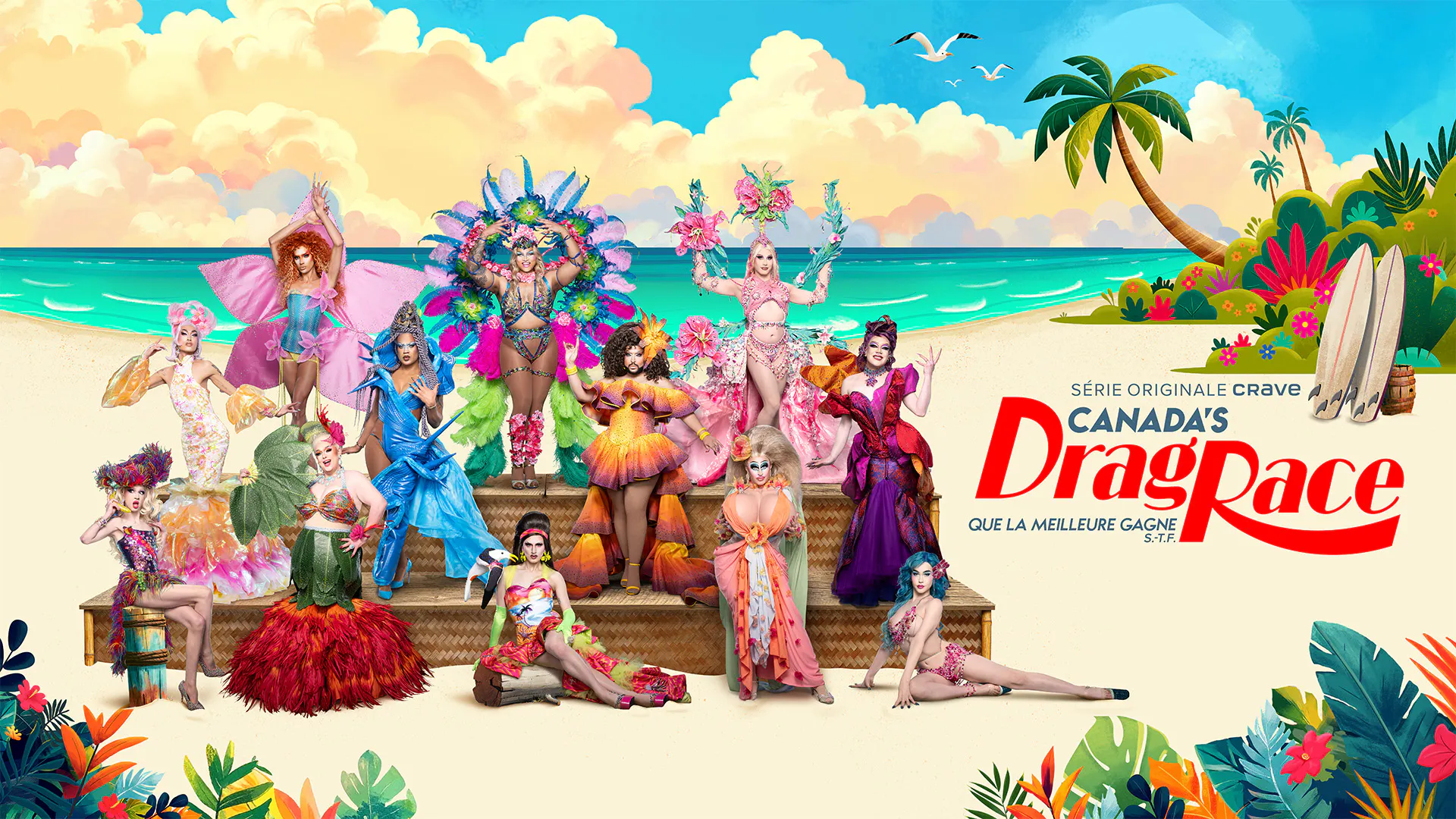 Image en vedette de l'article La série originale de Crave CANADA’S DRAG RACE : QUE LA MEILLEURE GAGNE revient pour une 7e saison dès le 19 novembre prochain